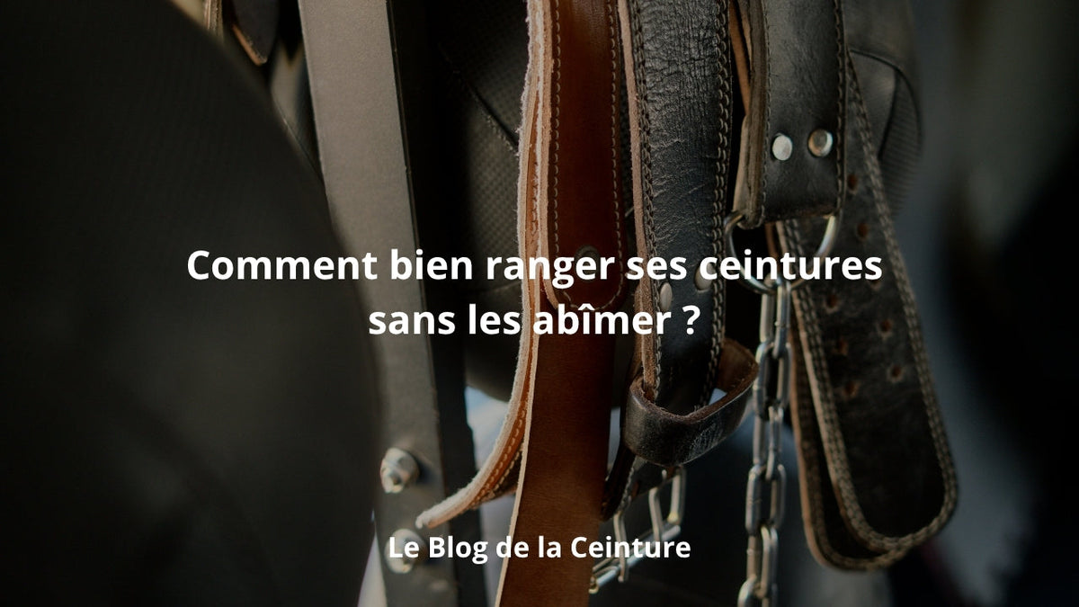 des ceintures pour femmes bien rangées