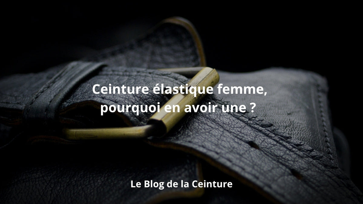ceinture élastique femme