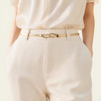 Joséphine - Ceinture fine dorée élastique