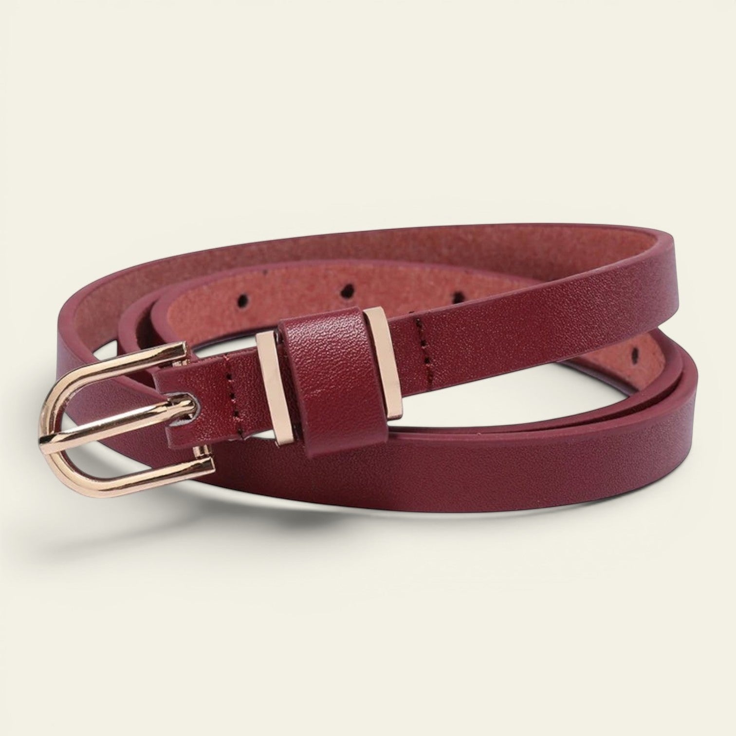 Colombe - Ceinture très fine à boucle dorée