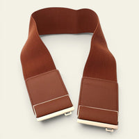 Blanche - Ceinture large élastique à boucle barre