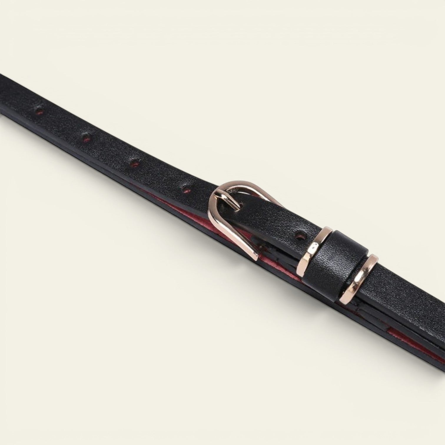 Colombe - Ceinture très fine à boucle dorée
