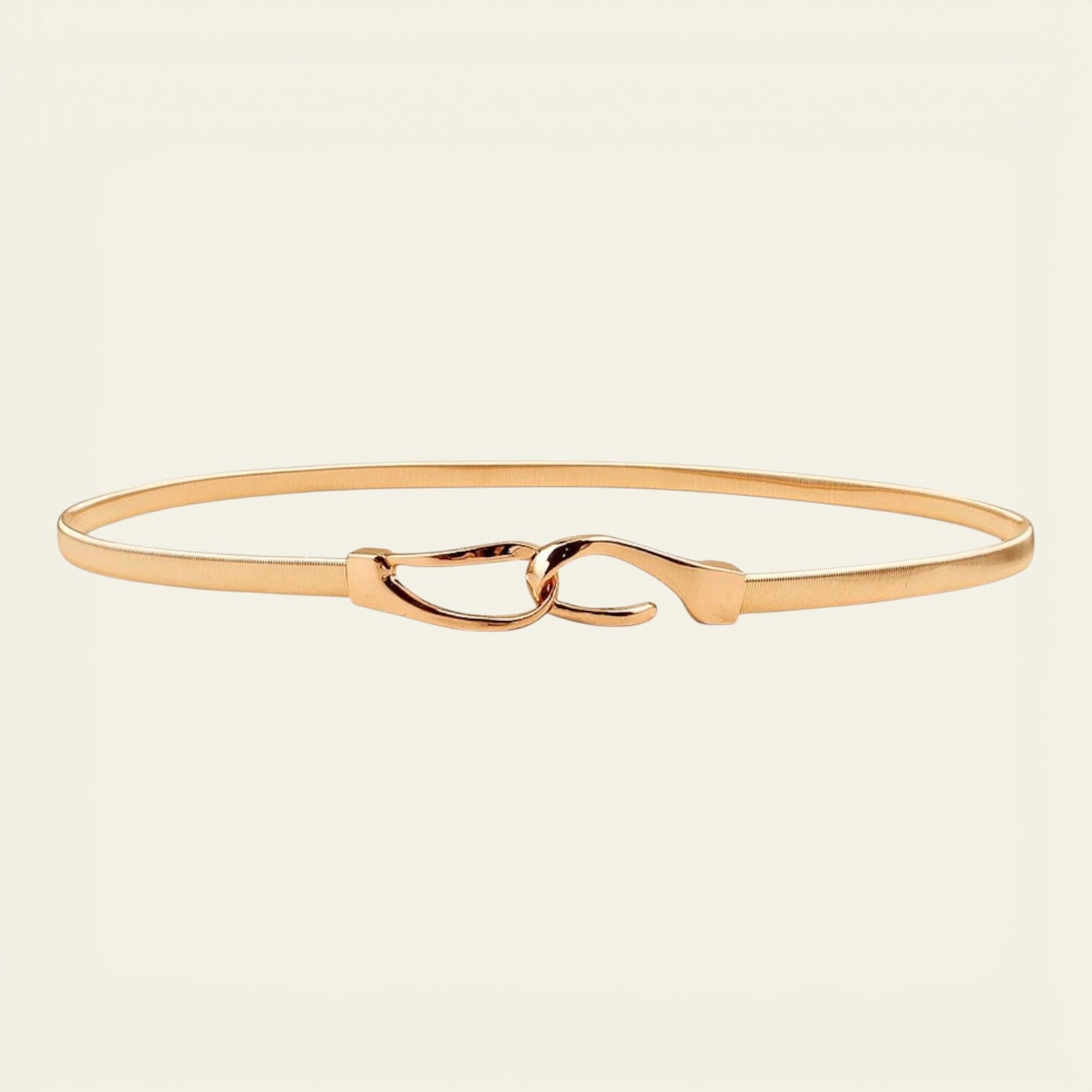 Joséphine - Ceinture fine dorée élastique