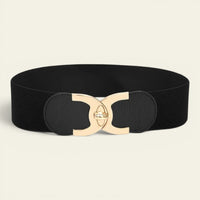 Philippine - Ceinture large élastique à boucle dorée