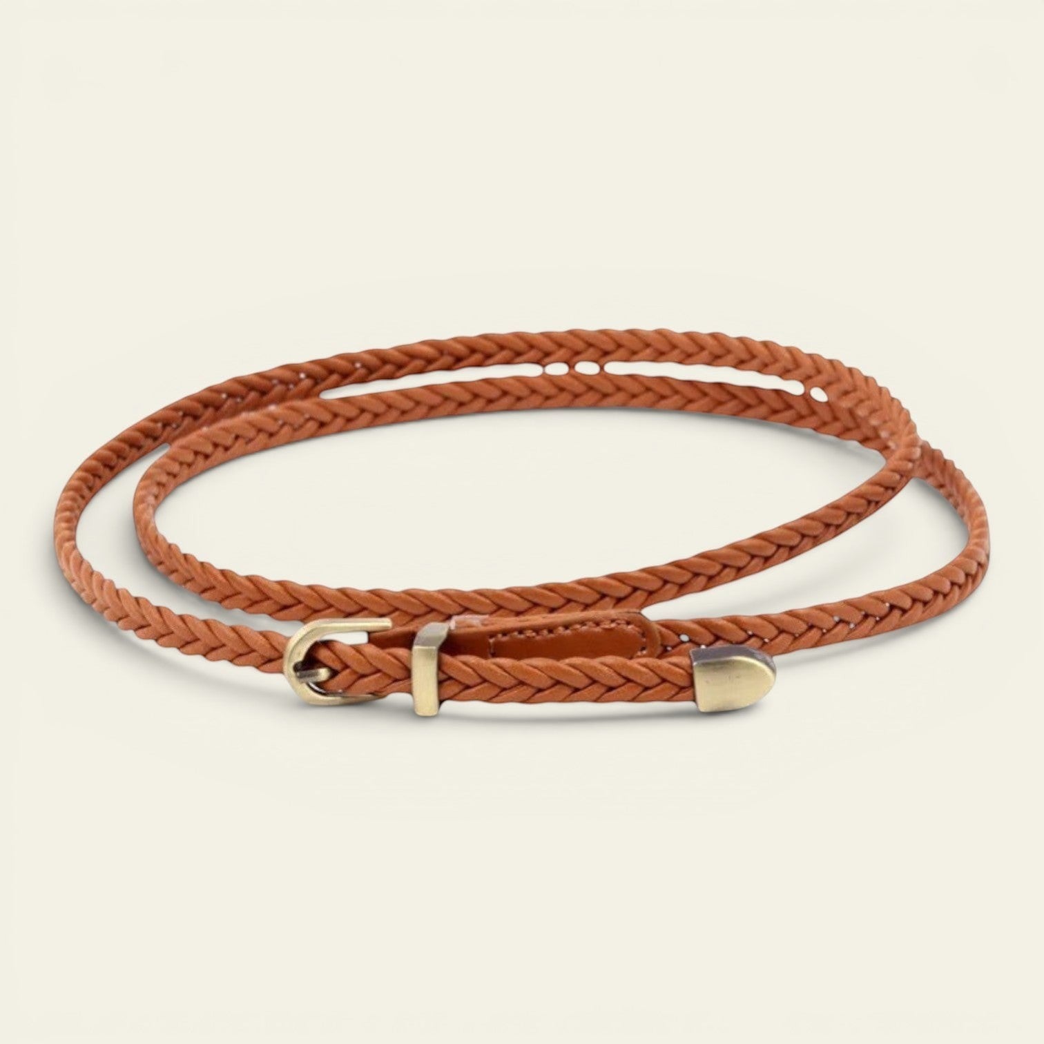 Éloïse - Ceinture fine tressée à boucle