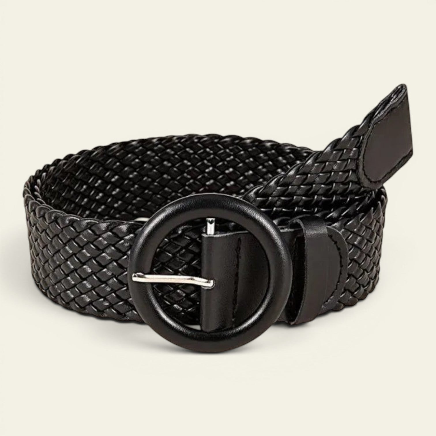 Suzon - Ceinture large en paille tressée