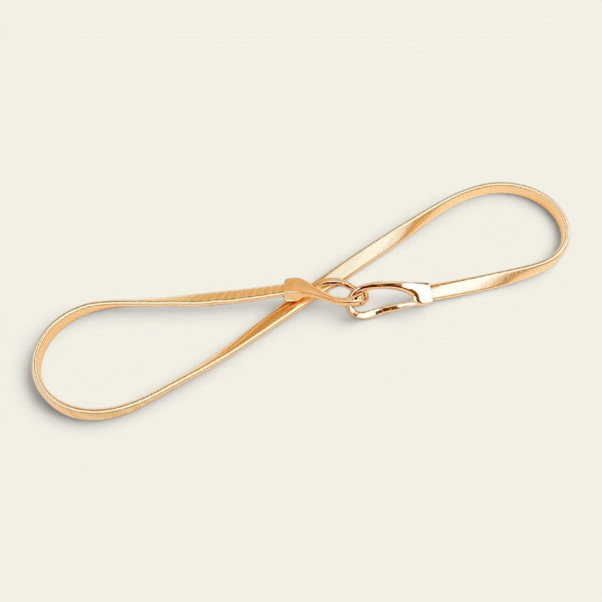 Joséphine - Ceinture fine dorée élastique
