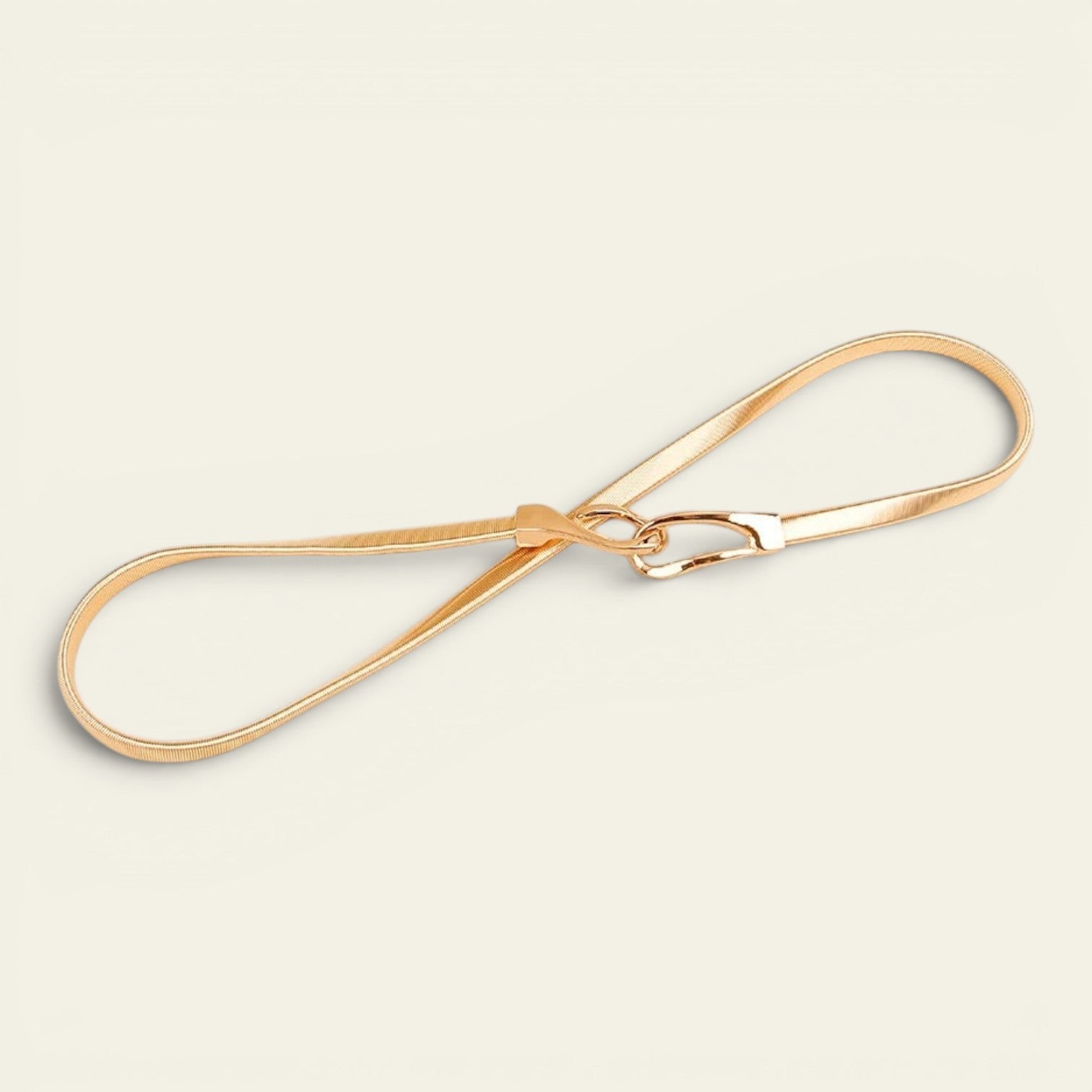 Joséphine - Ceinture fine dorée élastique