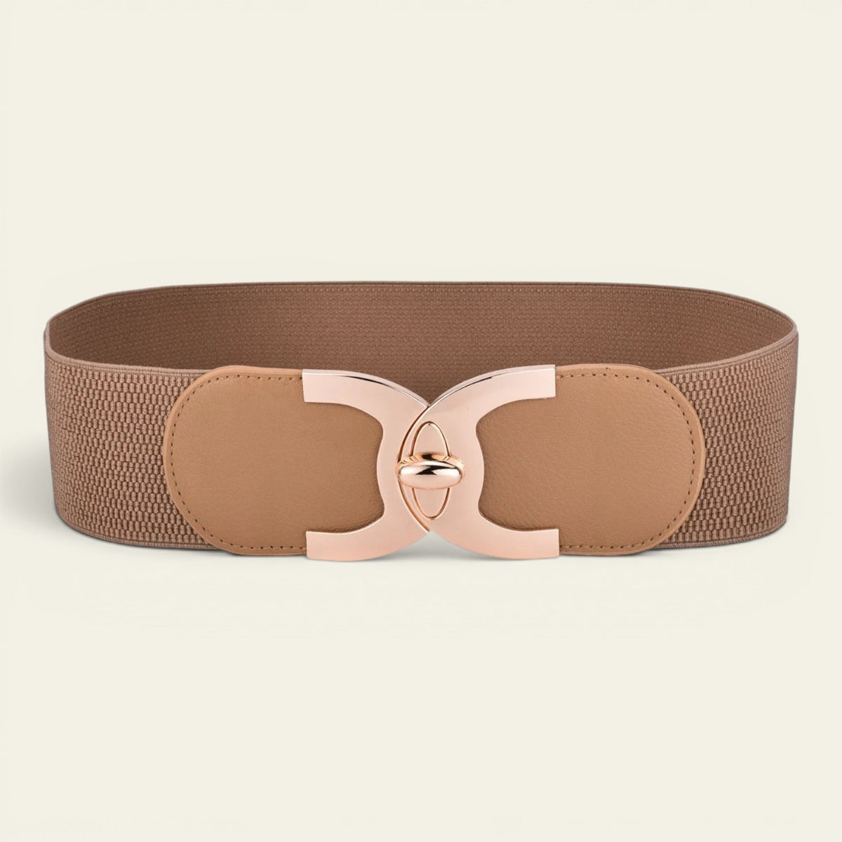 Philippine - Ceinture large élastique à boucle dorée