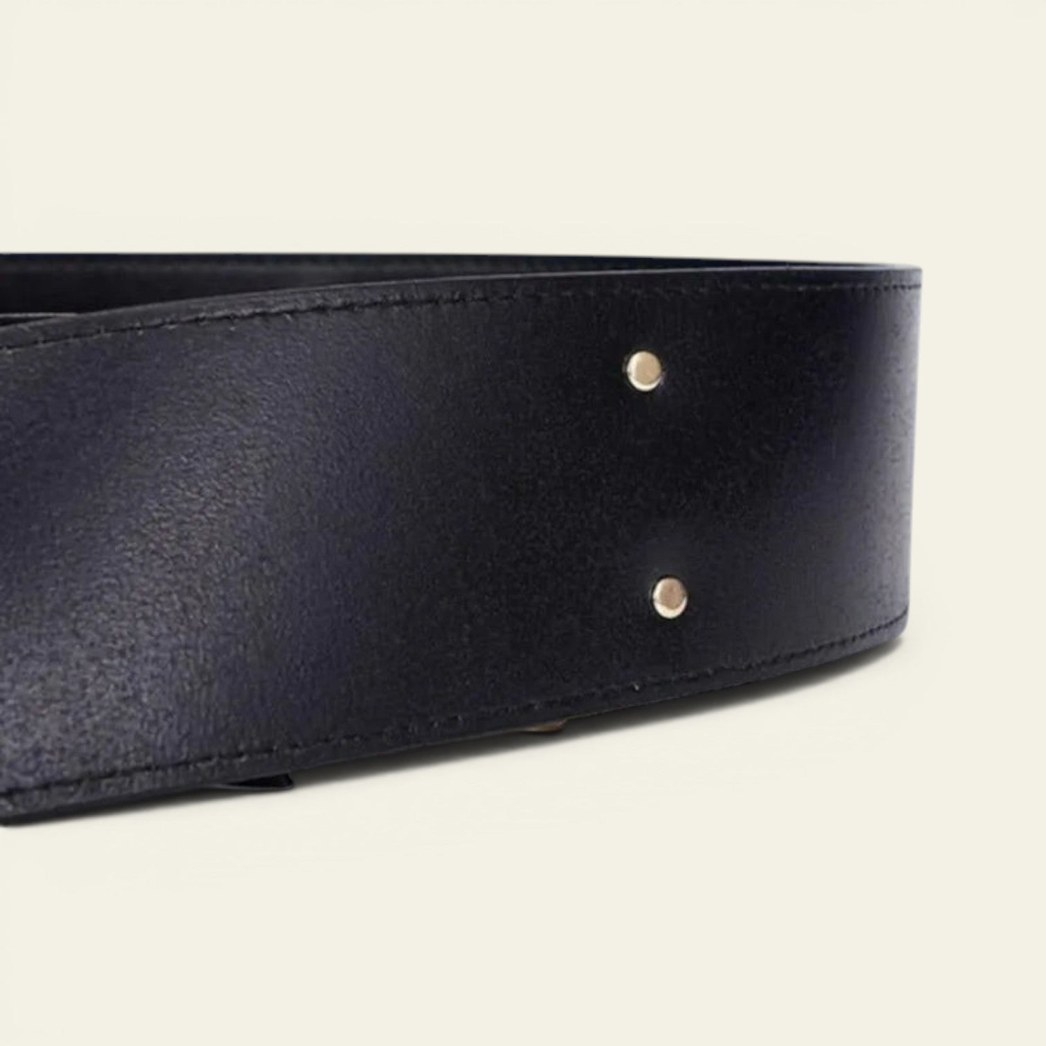 Alexandra - Ceinture large en cuir à nouer
