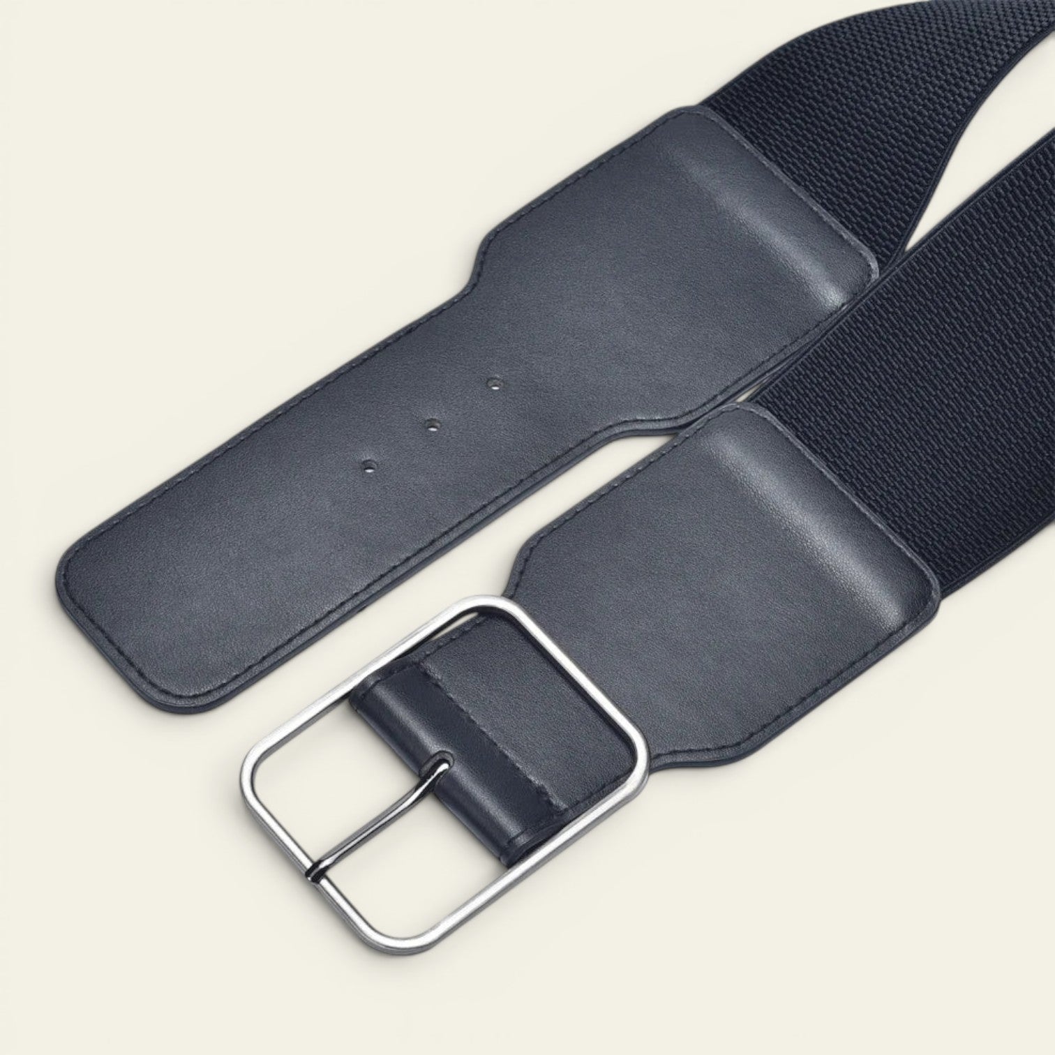 Bérengère - Ceinture large élastique à grosse boucle