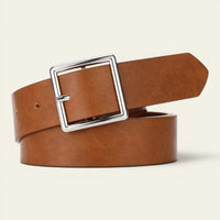 Anaïs - Ceinture classique à boucle carrée argentée