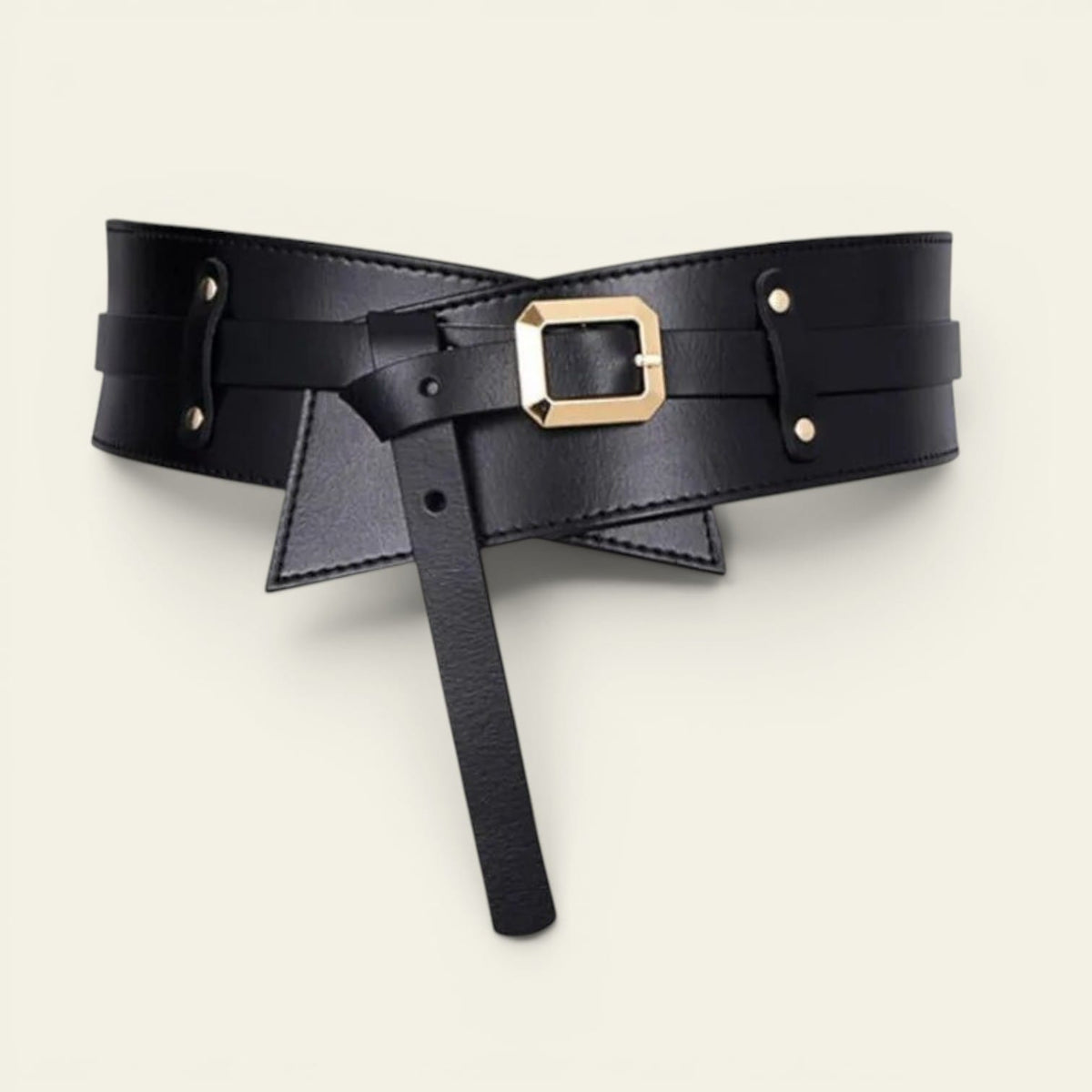 La Ceinture Pour Femme Alexandra - Ceinture large en cuir à nouer