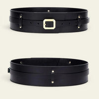 La Ceinture Pour Femme Alexandra - Ceinture large en cuir à nouer