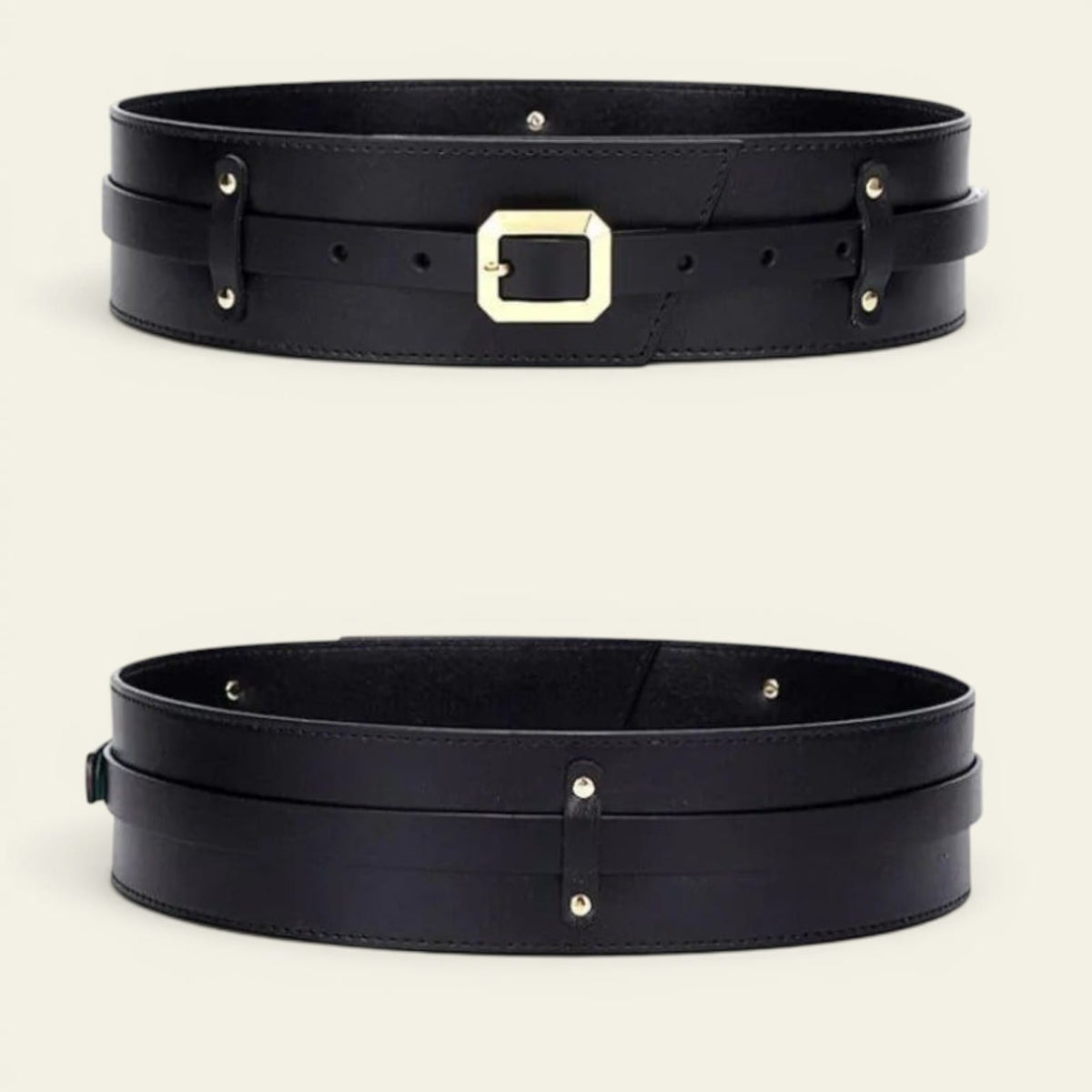 La Ceinture Pour Femme Alexandra - Ceinture large en cuir à nouer