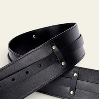 La Ceinture Pour Femme Alexandra - Ceinture large en cuir à nouer