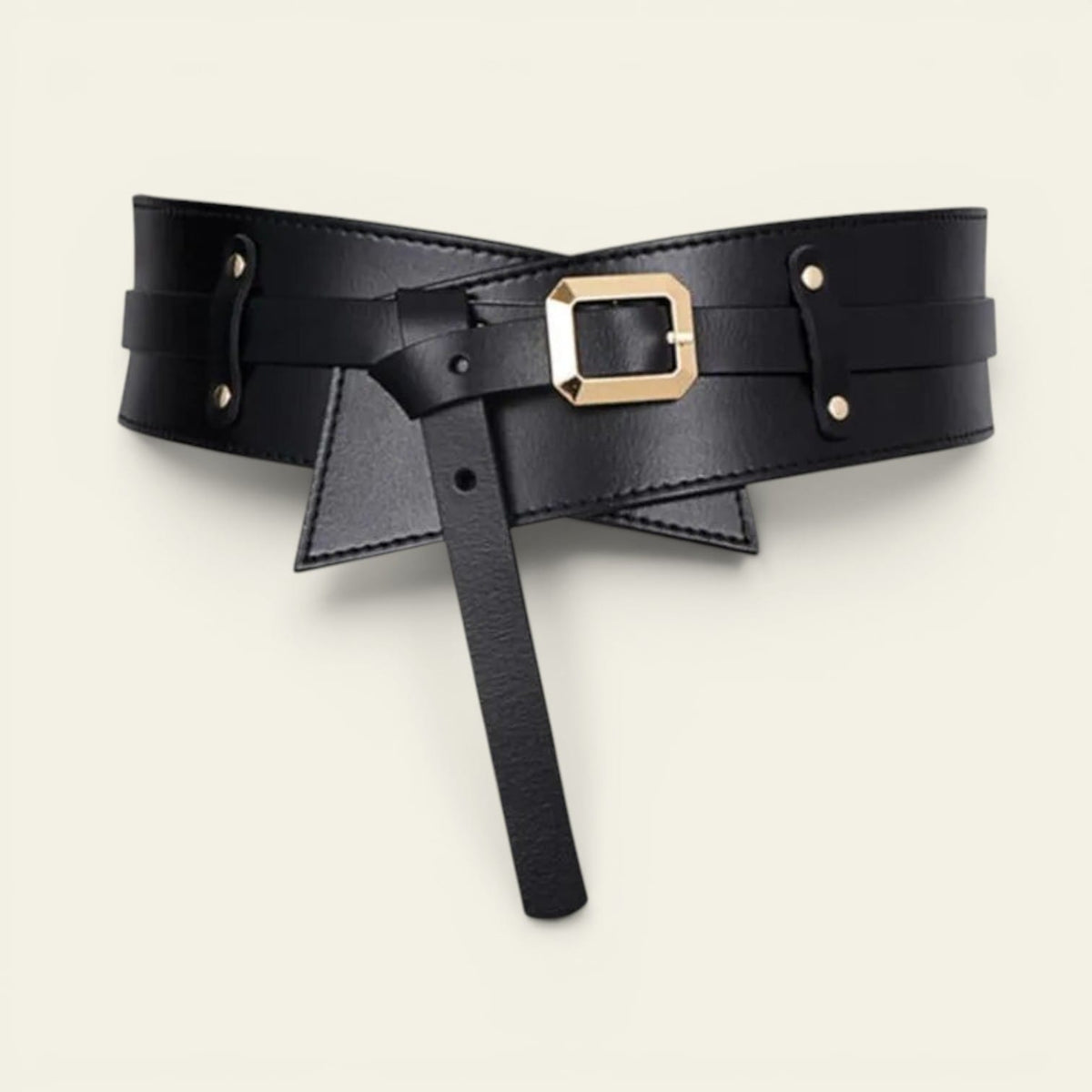 La Ceinture Pour Femme Alexandra - Ceinture large en cuir à nouer