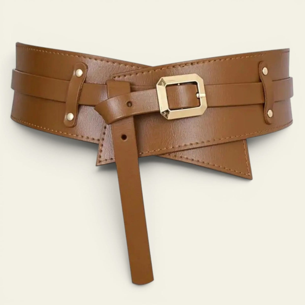 La Ceinture Pour Femme Alexandra - Ceinture large en cuir à nouer