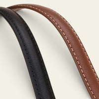 La Ceinture Pour Femme Alice - Ceinture fine en cuir à boucle nœud dorée