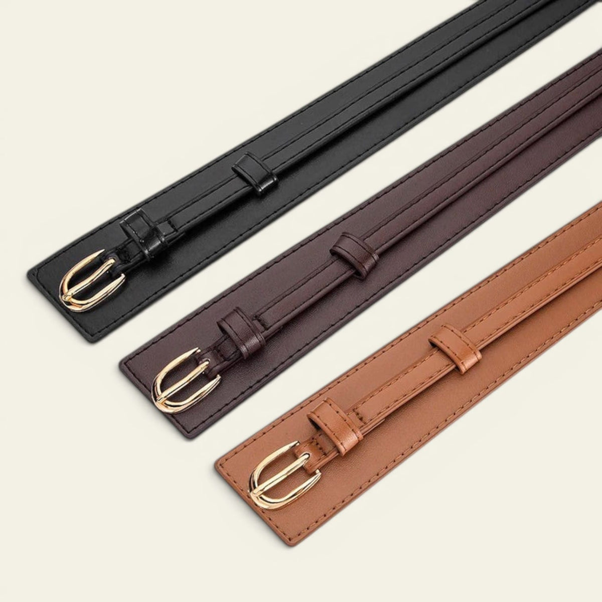 La Ceinture Pour Femme Alix - Ceinture large à fine lanière et boucle en U