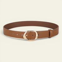 La Ceinture Pour Femme Amandine - Ceinture rétro à boucle ovale dorée