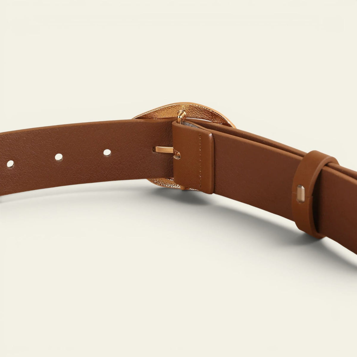 La Ceinture Pour Femme Amandine - Ceinture rétro à boucle ovale dorée