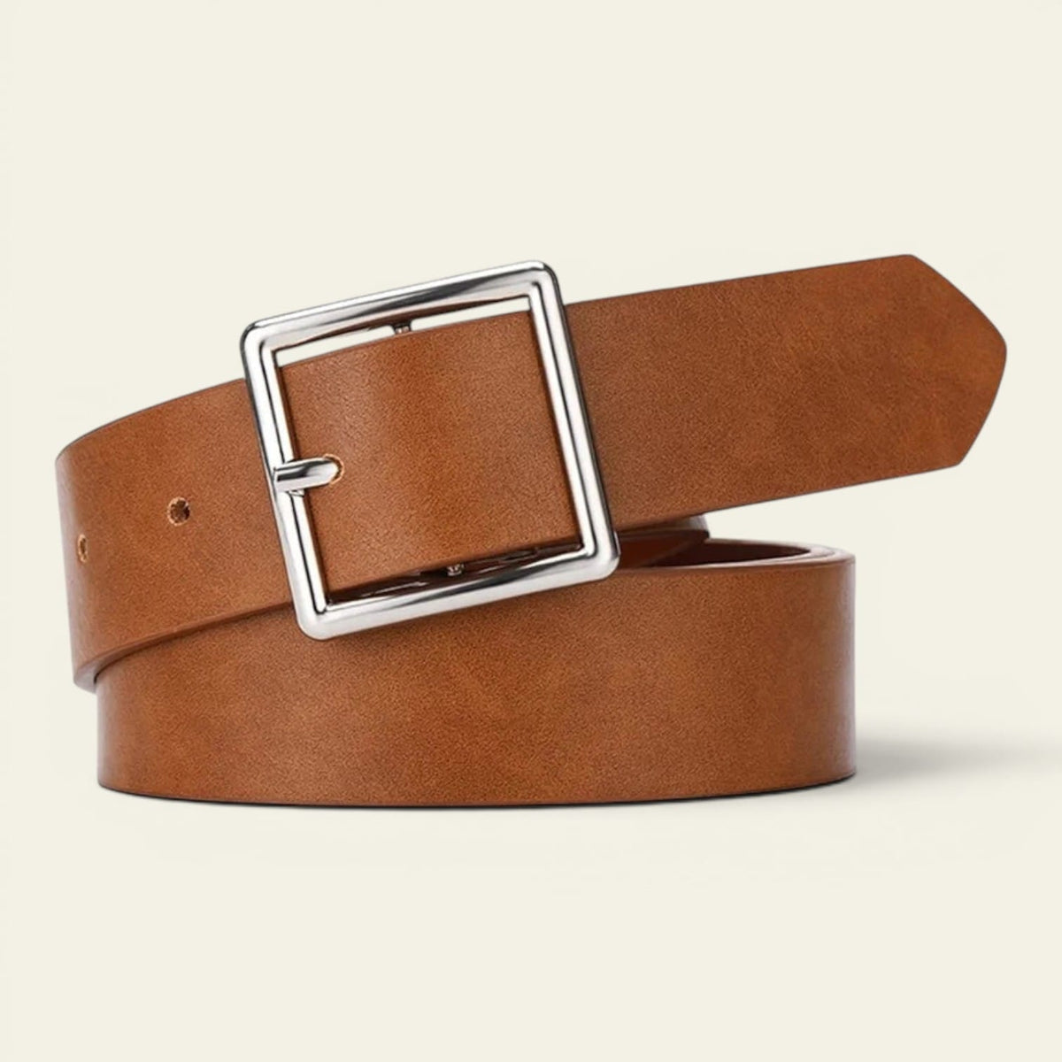 La Ceinture Pour Femme Anaïs - Ceinture classique à boucle carrée argentée
