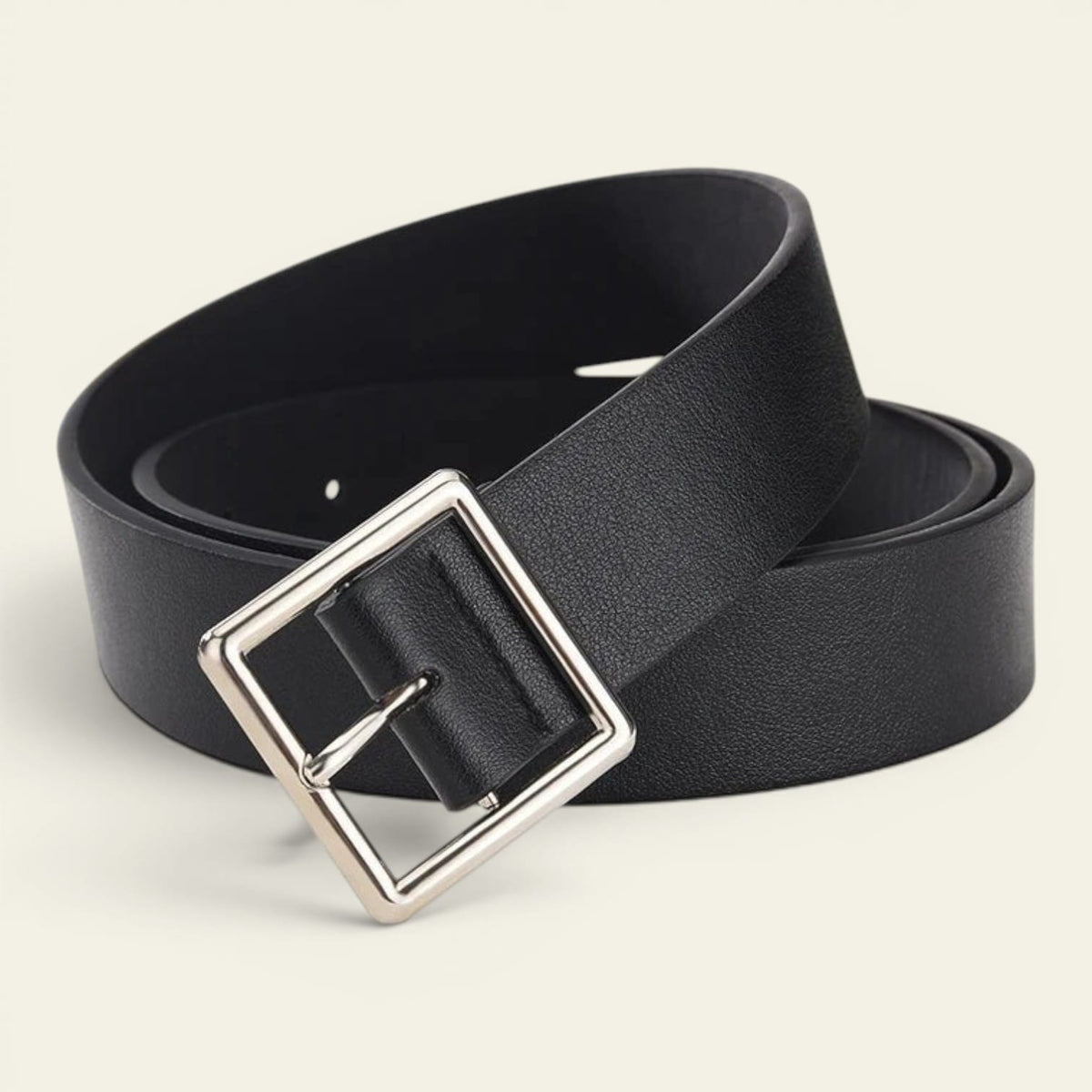 La Ceinture Pour Femme Anaïs - Ceinture classique à boucle carrée argentée