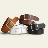 La Ceinture Pour Femme Anaïs - Ceinture classique à boucle carrée argentée