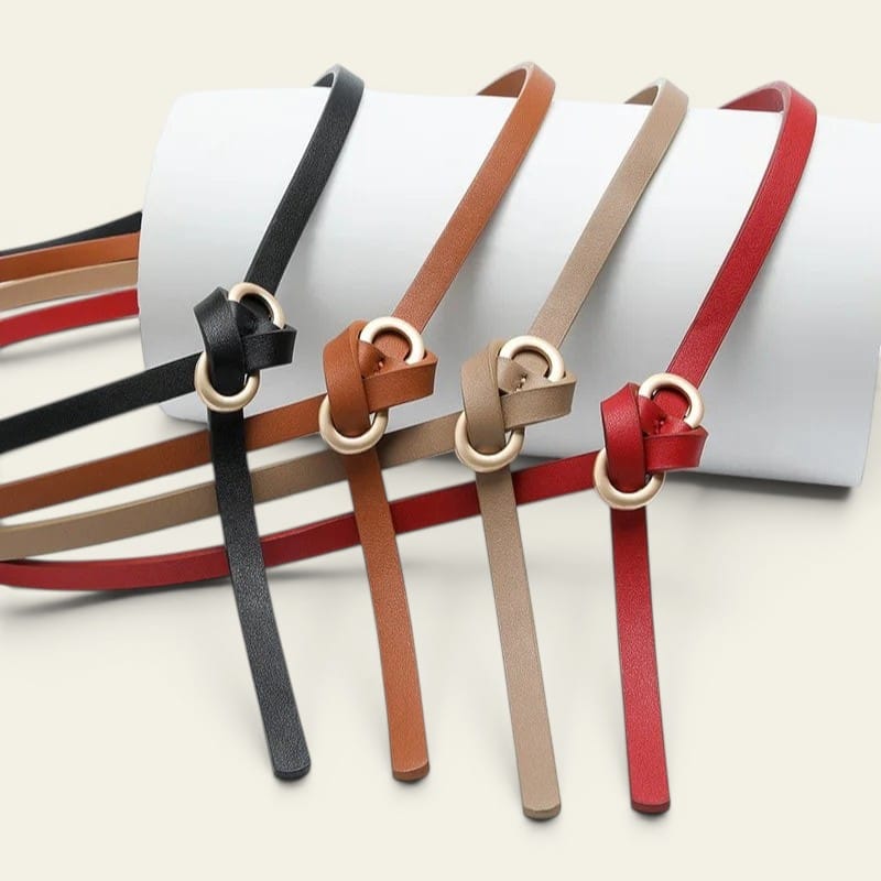 La Ceinture Pour Femme Aurore - Ceinture ultra-fine à boucle anneau doré
