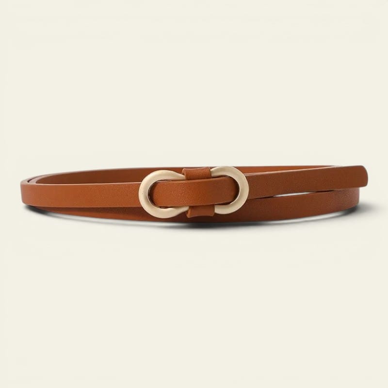 La Ceinture Pour Femme Aurore - Ceinture ultra-fine à boucle anneau doré