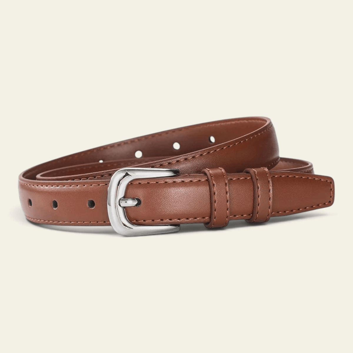 La Ceinture Pour Femme Béatrice - Ceinture fine à boucle argentée