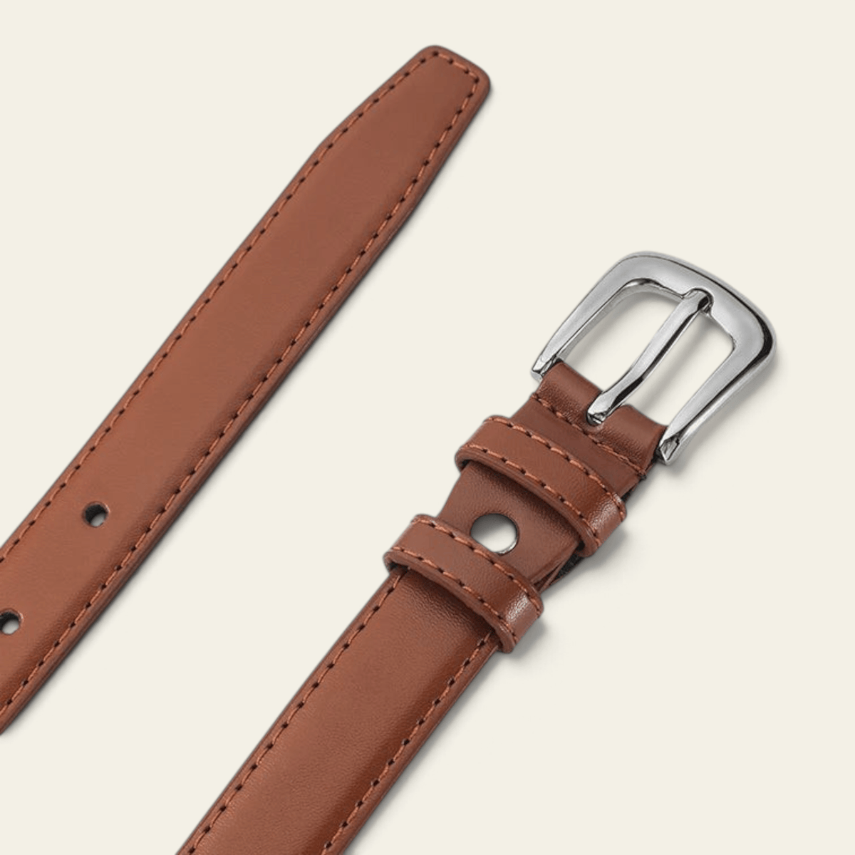 La Ceinture Pour Femme Béatrice - Ceinture fine à boucle argentée
