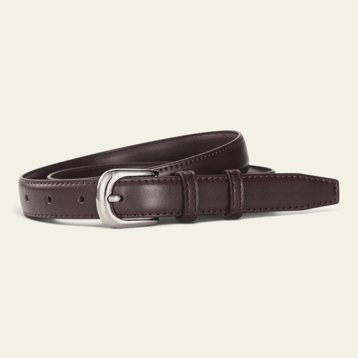 La Ceinture Pour Femme Béatrice - Ceinture fine à boucle argentée
