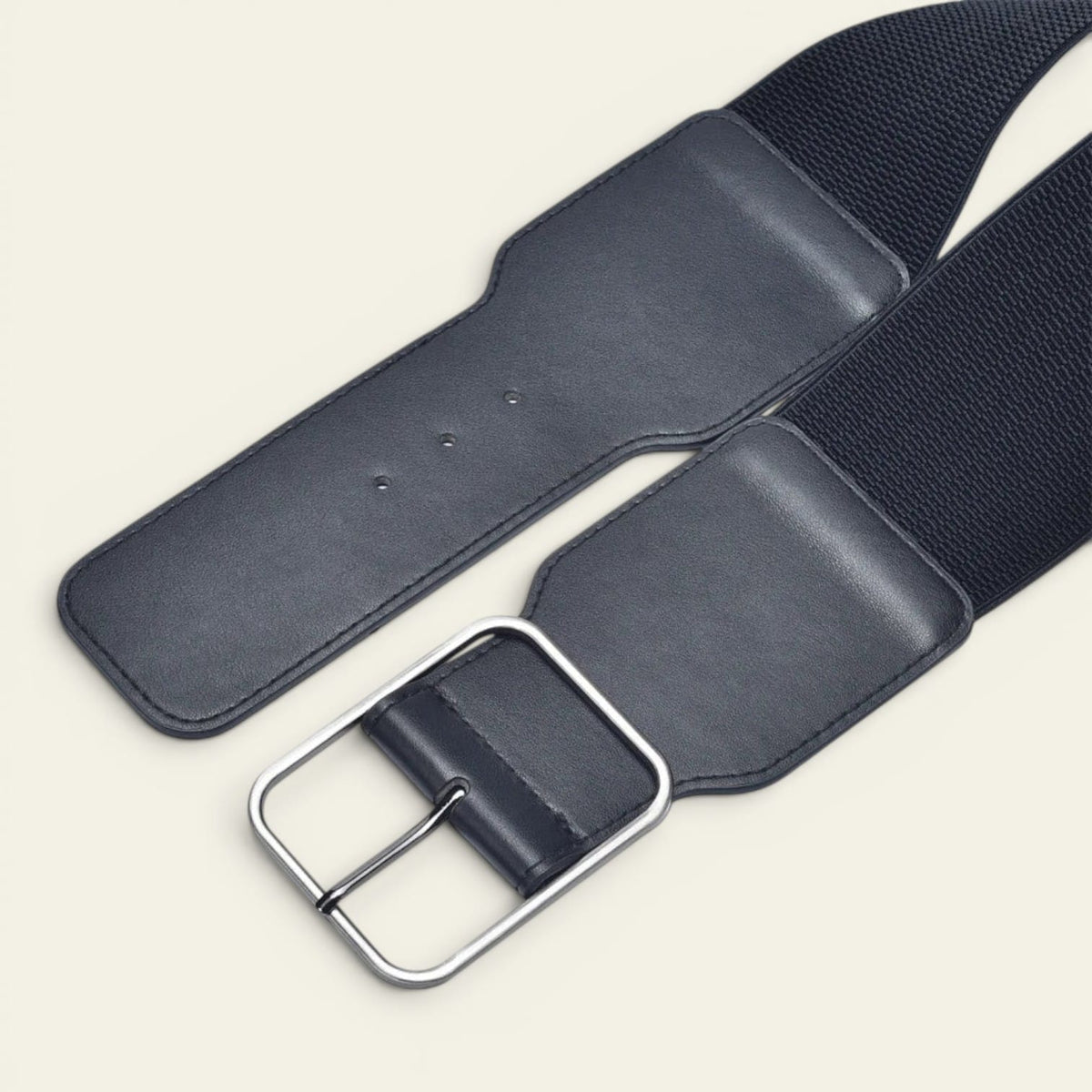 La Ceinture Pour Femme Bérengère - Ceinture large élastique à grosse boucle