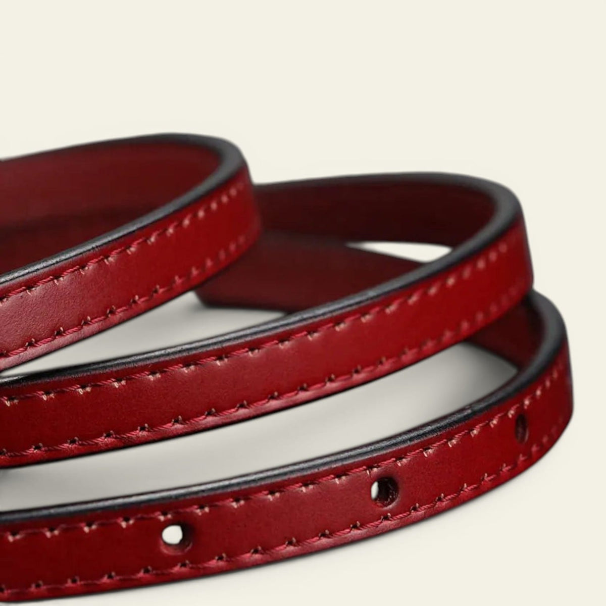 La Ceinture Pour Femme Bérénice - Ceinture ultra-fine en cuir à boucle dorée