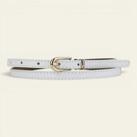 La Ceinture Pour Femme Bérénice - Ceinture ultra-fine en cuir à boucle dorée