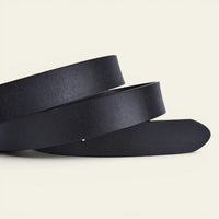 La Ceinture Pour Femme Camille - Ceinture en cuir à grande boucle ovale argentée