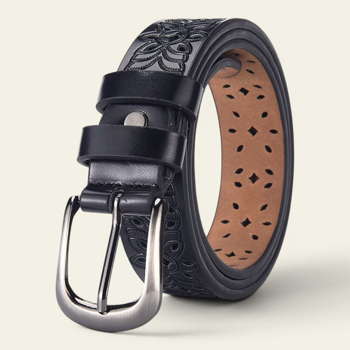 La Ceinture Pour Femme Capucine - Ceinture ajourée à motif floral