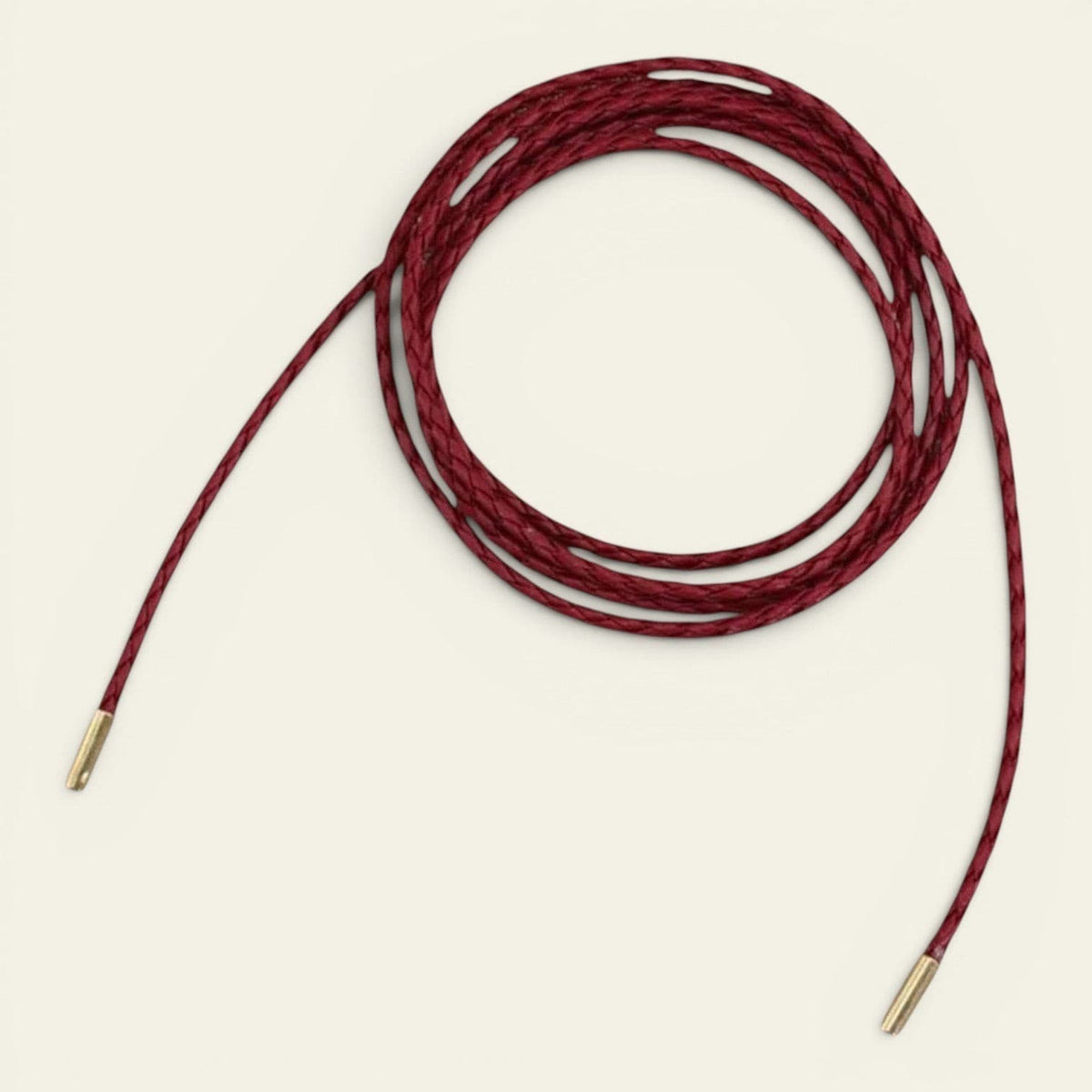 Ceinture rouge femme cordelette fine à nouer, modèle Capucine