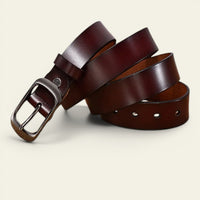 Ceinture femme La Ceinture Pour Femme en cuir véritable avec boucle ardillon métallique, disponible en trois couleurs