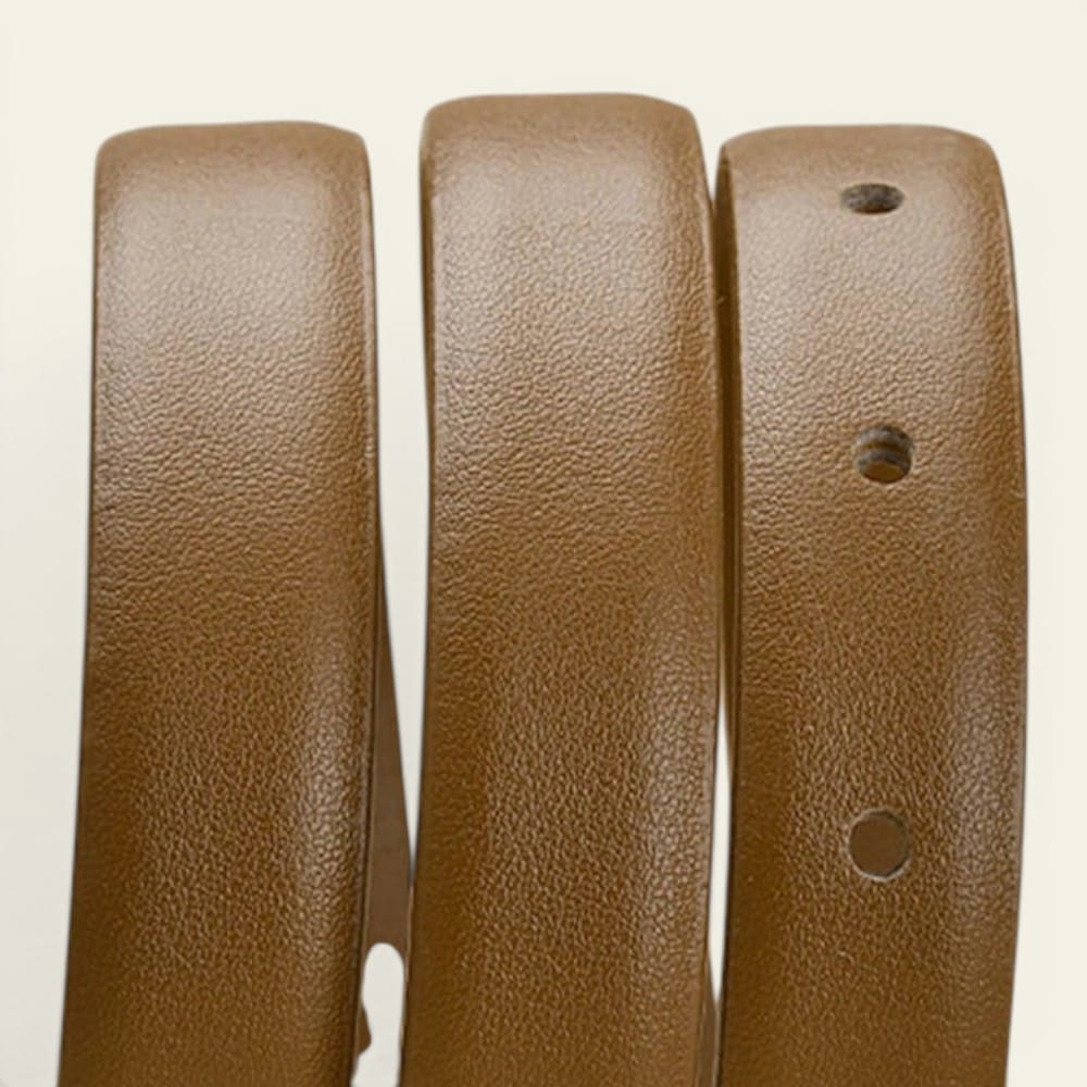 La Ceinture Pour Femme Clémence - Ceinture fine en cuir à boucle laiton