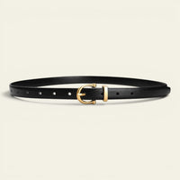 La Ceinture Pour Femme Clémence - Ceinture fine en cuir à boucle laiton