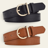 La Ceinture Pour Femme Colette - Ceinture à boucle D dorée
