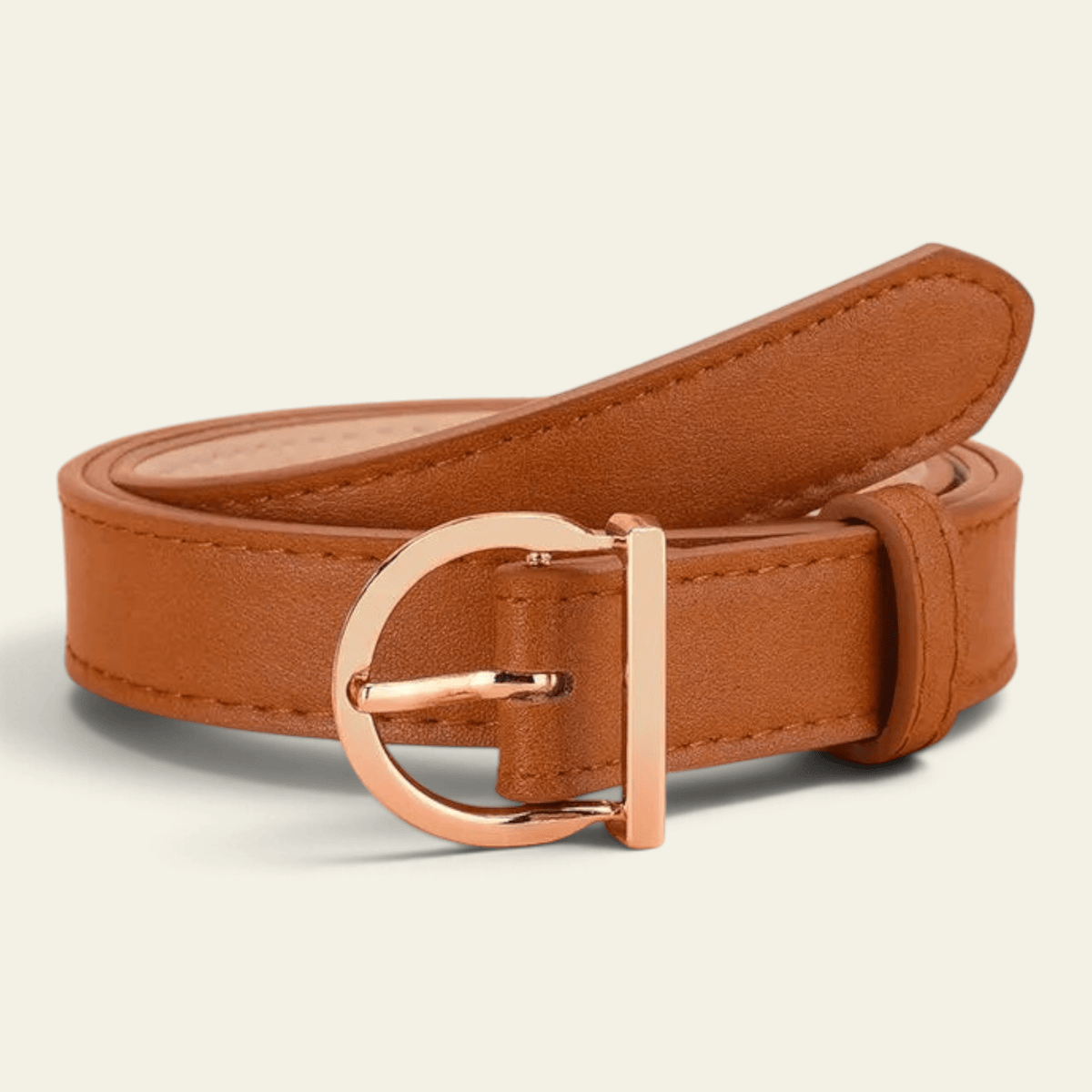 La Ceinture Pour Femme Colette - Ceinture à boucle D dorée