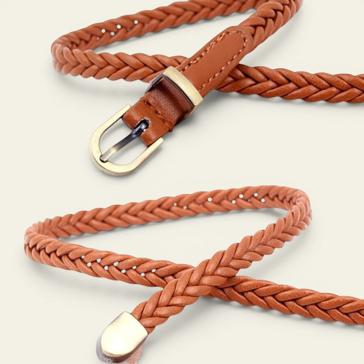 La Ceinture Pour Femme Éloïse - Ceinture fine tressée à boucle