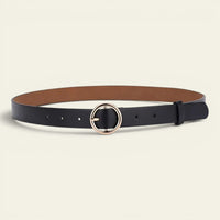 La Ceinture Pour Femme Eugénie - Ceinture fine à boucle ronde dorée