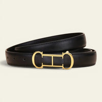 La Ceinture Pour Femme Garance - Ceinture fine à boucle motif dorée