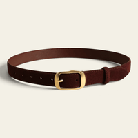 La Ceinture Pour Femme Honorine - Ceinture en daim à boucle ardillon dorée