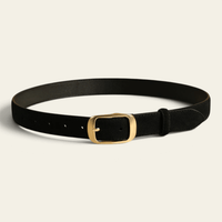 La Ceinture Pour Femme Honorine - Ceinture en daim à boucle ardillon dorée
